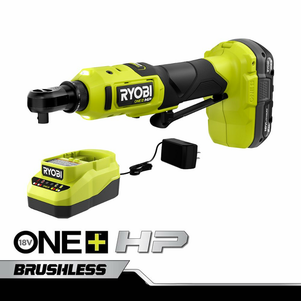 Product photo: 18V ONE+™ HP COMPACT BRUSHLESS 3/8" High Speed Ratchet KIT